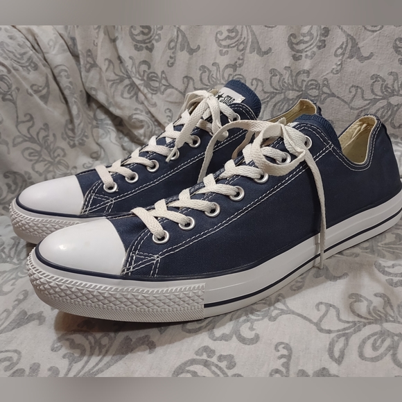 Converse Chuck Taylors Low Top Blue Sz 12 - Picture 4 of 9